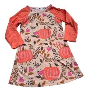 Sunshine Swing Color Block Pumpkin Dress - Size 4
